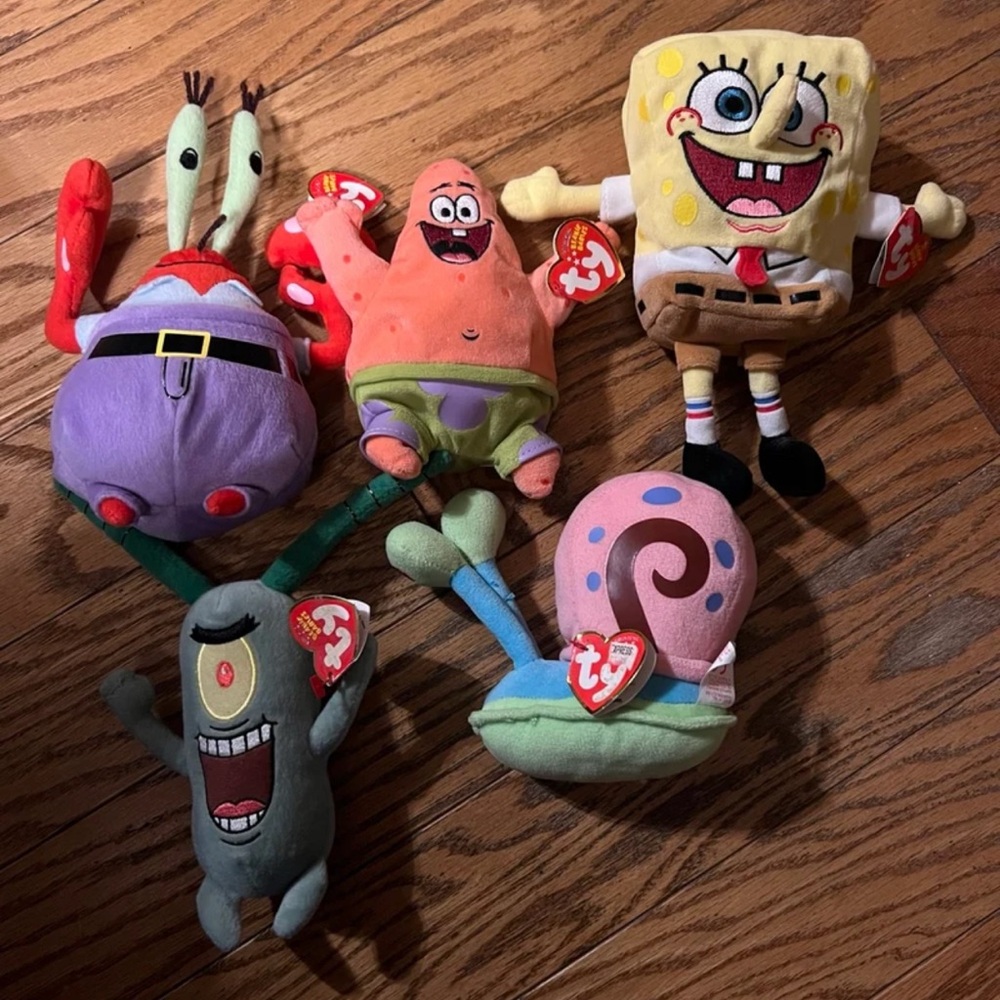 SpongeBob SquarePants Plush Toy Collection - Lot of 6